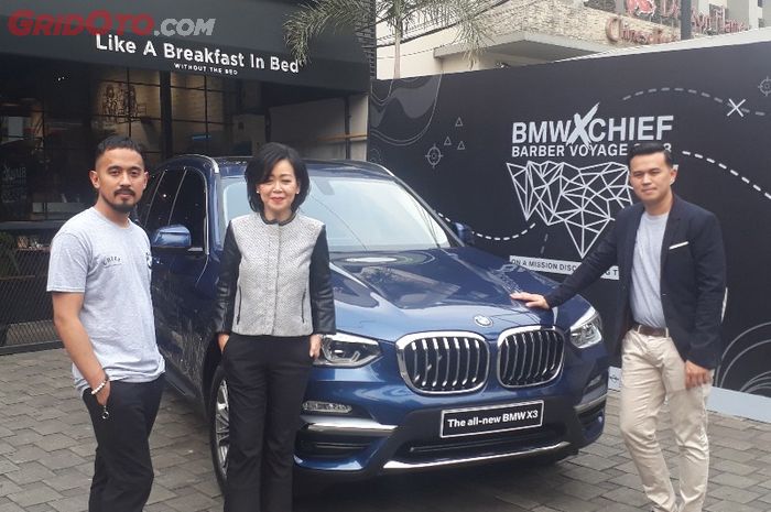 Fatsi Hakim, Helena Abidin dan Oki Andries bekerjasama dalam BMW X Chief Barber Voyage 2018
