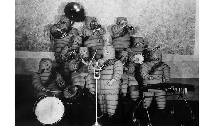 Bibendum atau Michelin Man di era awal kemunculannya