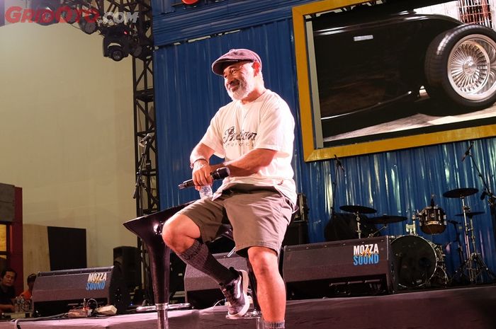 Steve Cabarello saat talk show di Kustomfest 2018