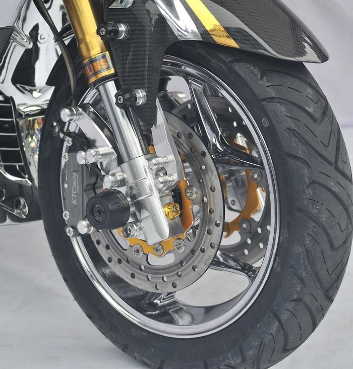 Andalkan pelek Axio jadi double cakram pakai kaliper KTC