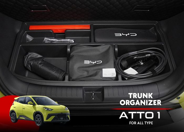 EV Trunk Organizer (Kotak organizer bagasi) untuk BYD Atto 1 dari Otoproject 