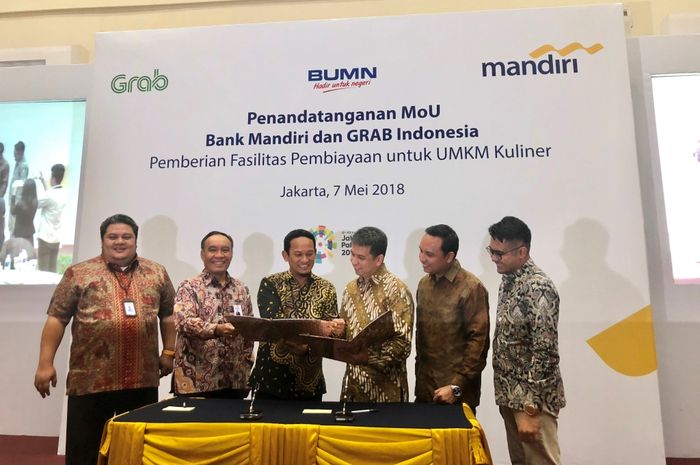 Kerjasama Bank Mandiri dan Grab Indonesia