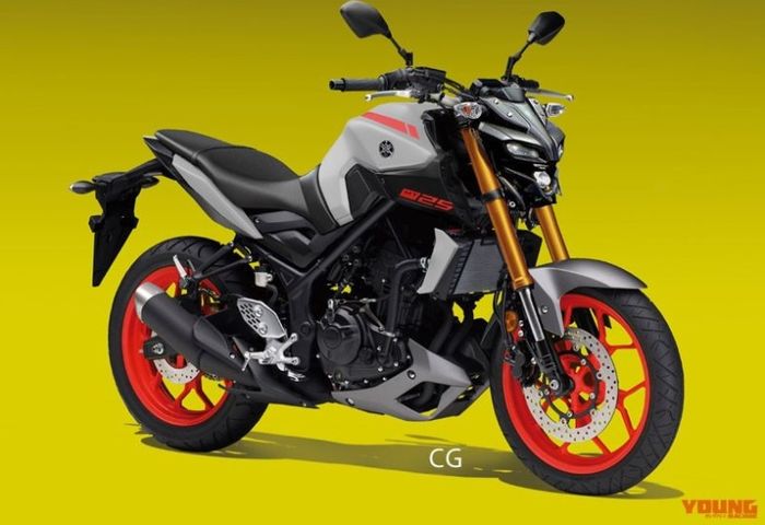 Perkiraan desain Yamaha MT-25 facelift ala Young Machine