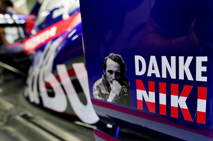 Bentuk tribut Scuderia Toro Rosso Honda pada Niki Lauda di F1 Monako akhir pekan ini