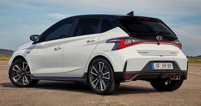 Tampilan belakang Hyundai i20 N Line