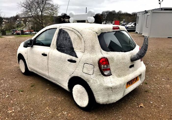  Nissan March dimodifikasi ala boneka