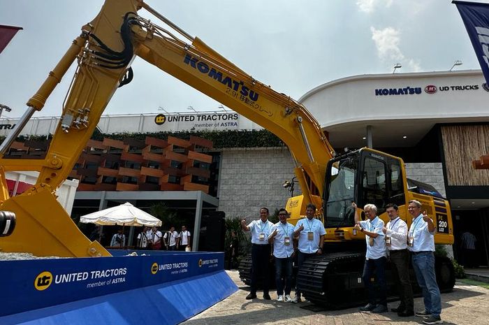 PT United Tractors Tbk (UT) memperkenalkan produk New 20 Ton Class Electric Excavator di pameran Mining Indonesia 2023. Yakni excavator listrik Komatsu