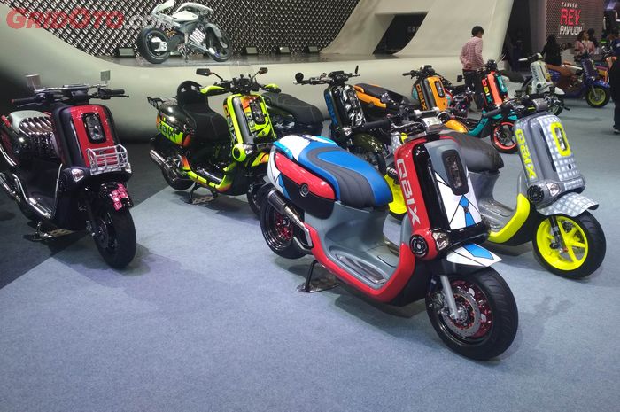 ragam gaya modif Yamaha QBIX di Bangkok Motor Show 2018 