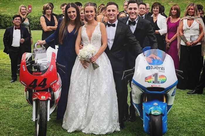 Pernikahan Pol Espargaro bersama 2 motor spesial
