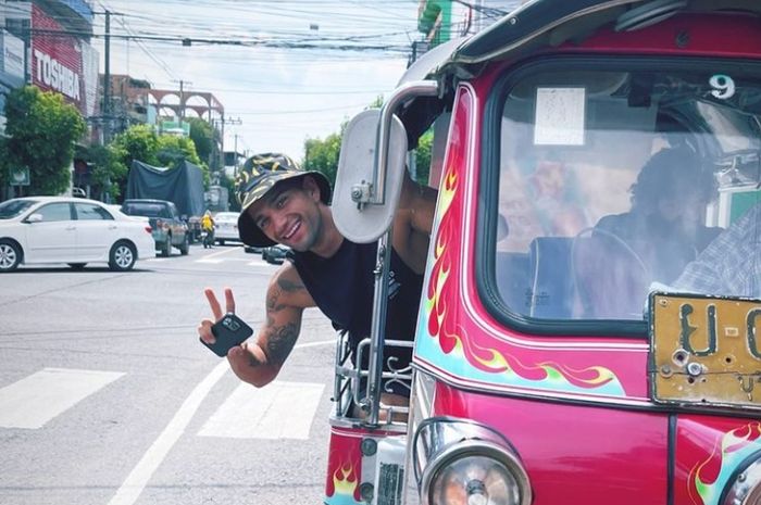 Jorge Martin naik Tuktuk jelang MotoGP Thailand 2022