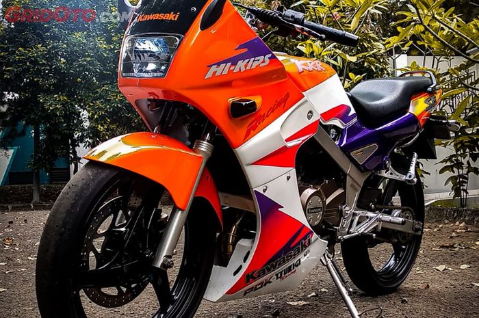 Modifikasi Kawasaki Ninja R bertampang KRR plus upgrade racing