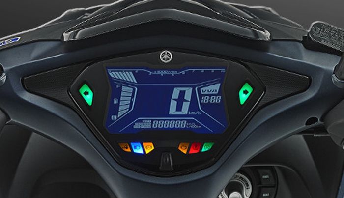 Ilustrasi speedometer Yamaha Aerox 155