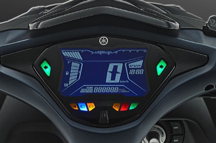 Ilustrasi speedometer Yamaha Aerox 155