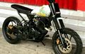 Berbaju Lukis Tangan, Yamaha Byson Custom Flat Tracker Tampil Menawan