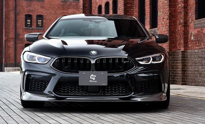 Tampilan depan BMW M8 Gran Coupe hasil garapan 3D Design