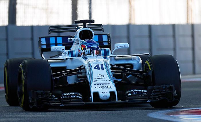 Sergey Sirotkin saat mengikuti tes bersama tim Williams di Abu Dhabi, akhir November lalu