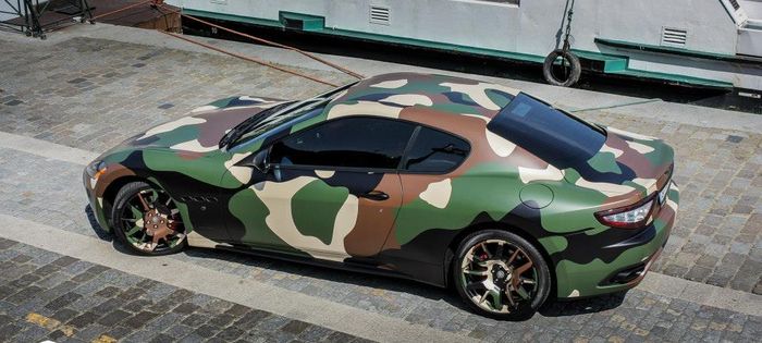 Maserati Granturismo S Pakai Kelir Ala Tentara