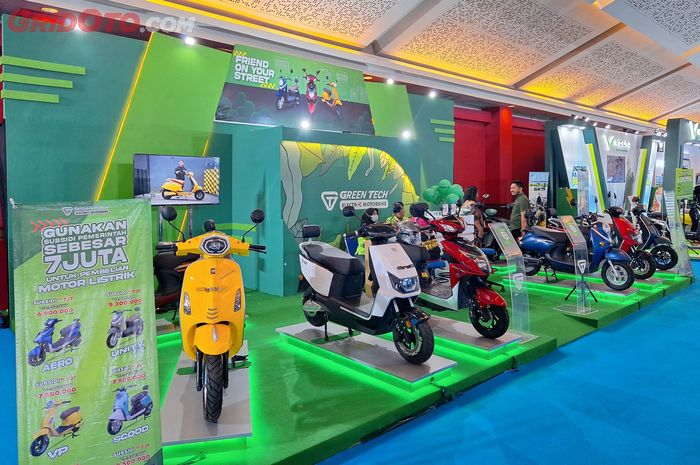 Green Tech memboyong line up motor listrik dengan harga di bawah Rp 10 juta