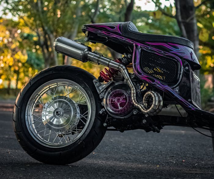 Bikin motor custom pakai basis motor skutik kecil, perhatikan hal ini ya sob!