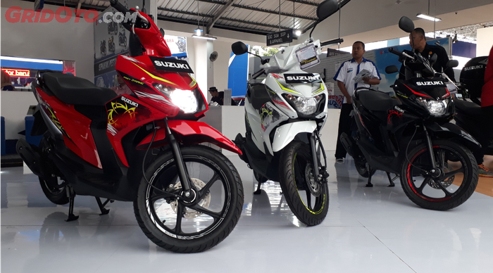 Suzuki Nex II ditampilkan Suzuki di Boothnya di Jakarta Fair Kemayoran (JFK), Kamis (28/6/2016)