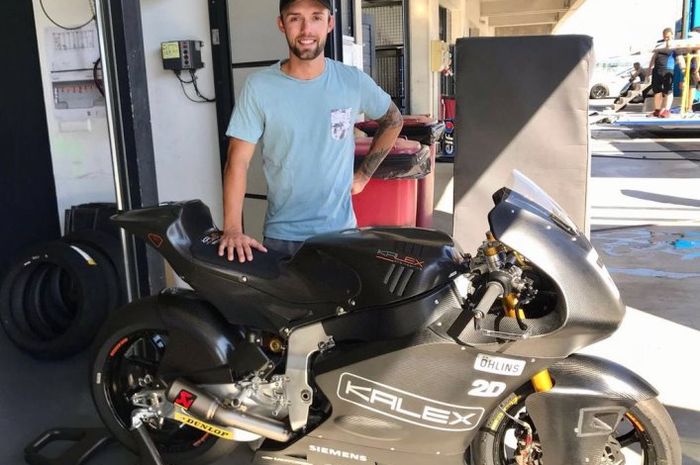 Jonas Folger putuskan cabut dari MotoGP, eh ketangkep basah lagi jajal motor Moto2 sasis Kalex di sirkuit Aragon (20-21/6/2018)