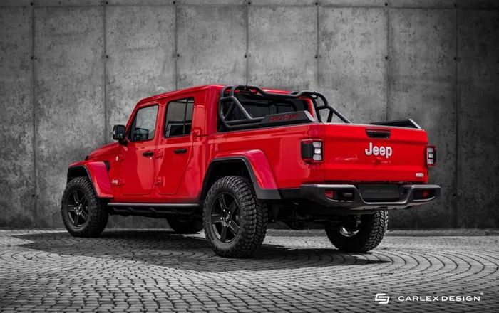 Modifikasi Jeep Gladiator dibuat sporty dan maskulin oleh Carlex Design