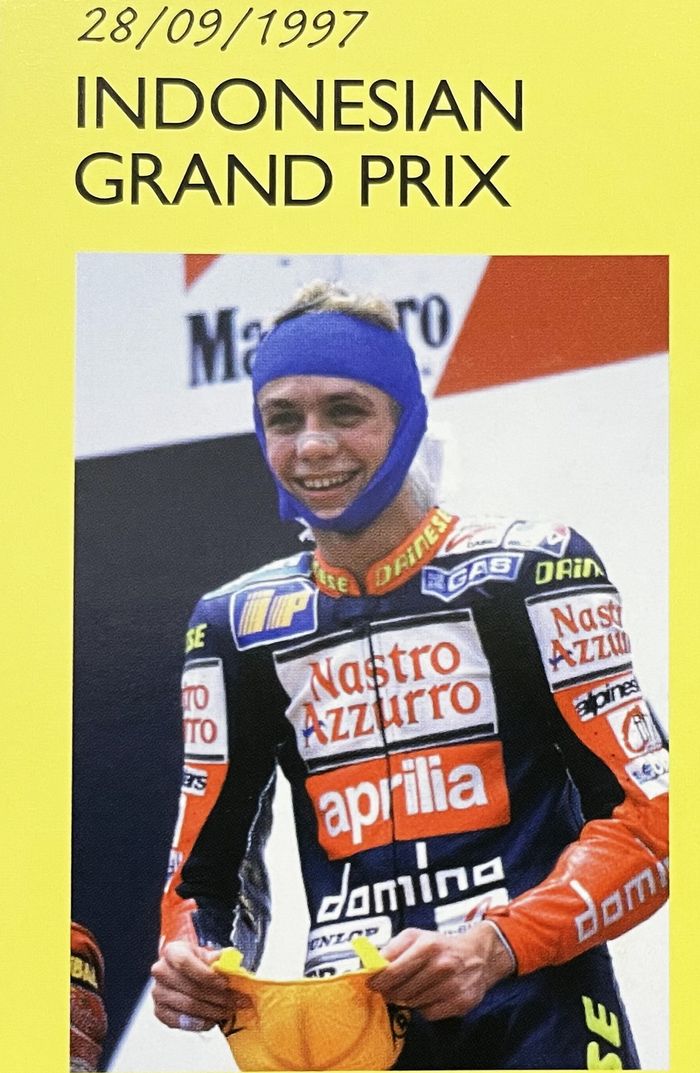 Valentino Rossi menang di GP 125 cc yang digelar di sirkuit Sentul, indonesia tahun 1997