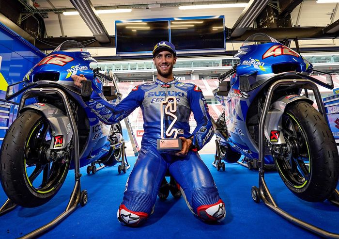 Alex Rins podium ketiga di MotoGP Catalunya 2020