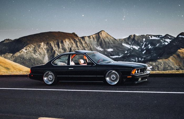 Detail modifikasi BMW E24 635CSi milik Brendan Stouffer.