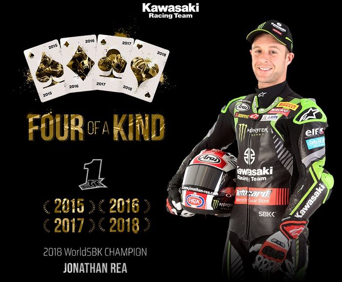 Jonathan Rea resmi juara dunia WSB sebanyak 4 kali berturut-turut