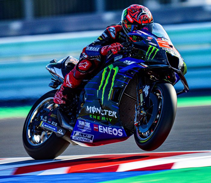 Fabio Quartararo jajal mesin baru Yamaha M1 di tes MotoGP Misano 2022 (5/9)