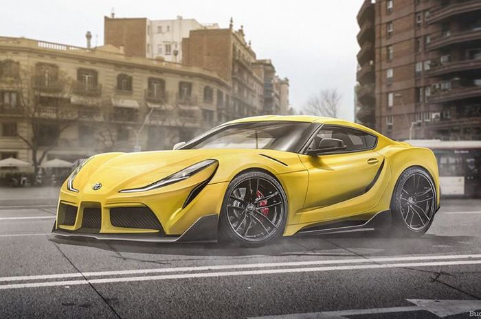 Modifikasi digital Toyota Supra dengan Ferrari 812 Superfast