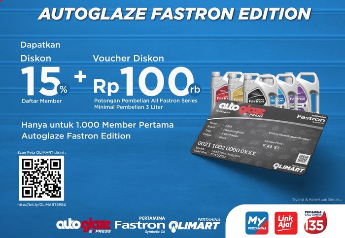 Promo untuk member Autoglaze Fastron Edition