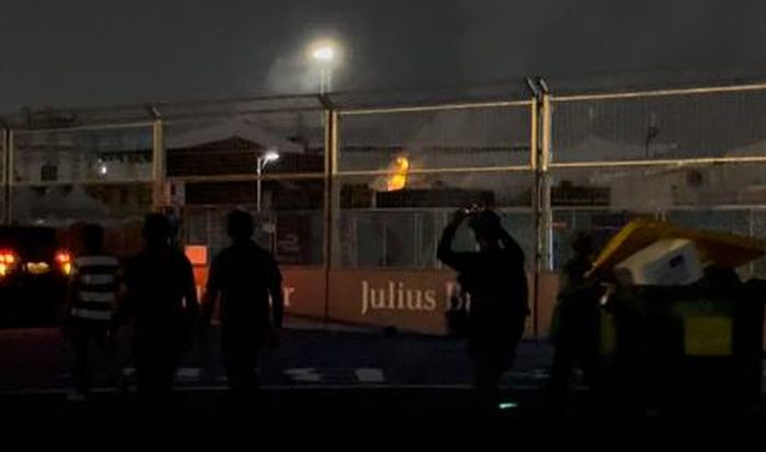Terjadi kebakaran di dalam sirkuit Ancol, beberapa jam setelah balapan Formula E Jakarta 2022 selesai digelar
