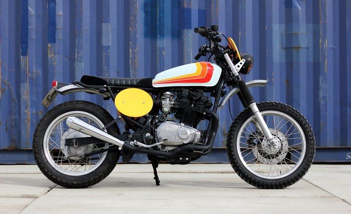 Suzuki GR650 custom scrambler besutan Cool Kid Customs