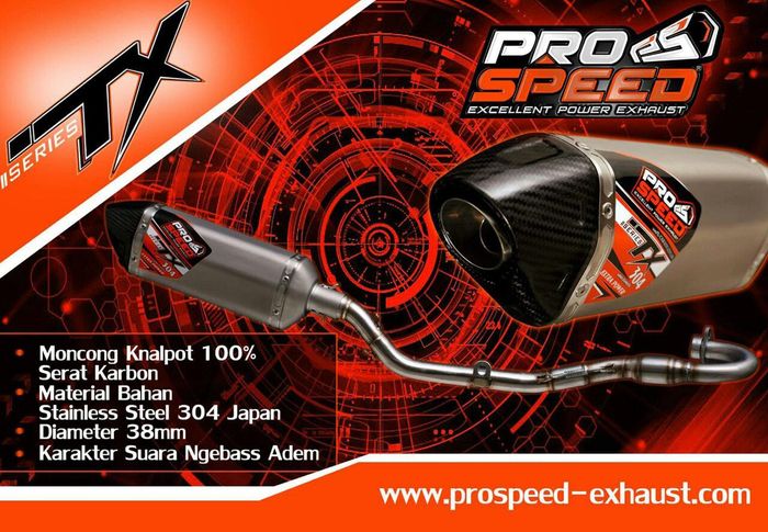 ragam knalpot Pro Speed untuk Honda CRF150L