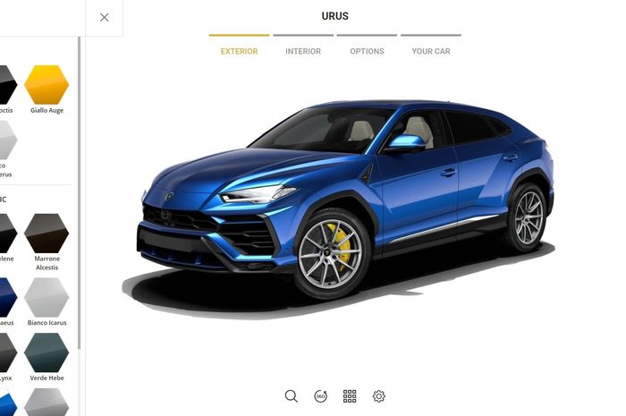 Lamborghini Urus Online Configurator