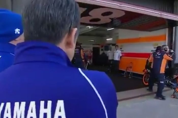 Giliran Yamaha lihat dari dekat motor Marc Marquez untuk MotoGP 2019