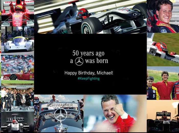 Michael Schumacher berusia 50 tahun pada 3 Januari 2019