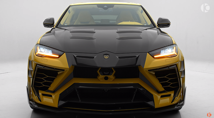 Tampilan depan Lamborghini Urus bernama Venatus EVO