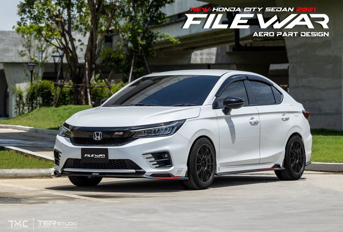 Modifikasi All New Honda City tampil sporty pasang body kit Ter Studio, Thailand