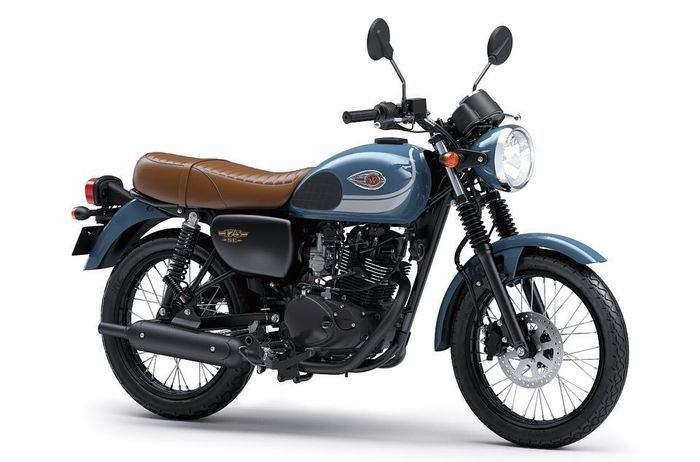 Kawasaki W175 SE warna Storm Cloud Blue