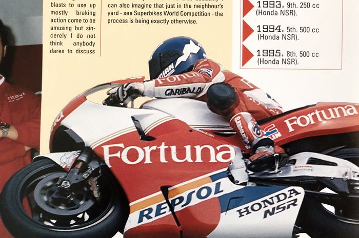 Alberto Puig, salah satu pembalap tim Fortuna Honda Pons pada MotoGP Indonesia 1996