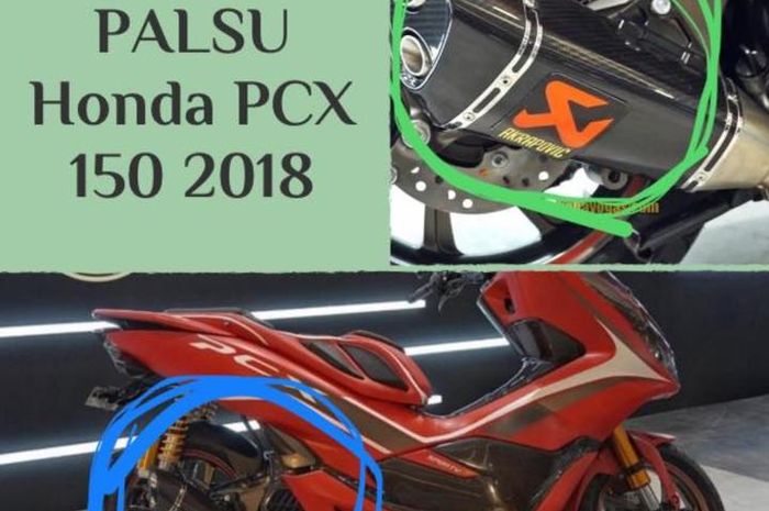 Knalpot Akrapovic palsu di PCX modif AHM