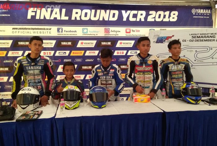 Peraih podium kelas YCR5 final Yamaha Cup Race 2018, Mijen, Semarang