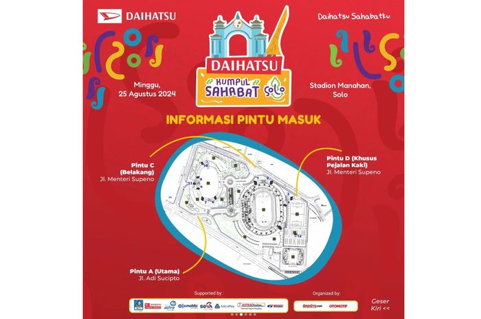 Denah venue Daihatsu Kumpul Sahabat