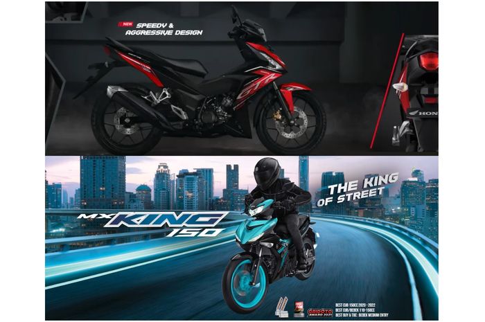 Honda Supra GTR 150 dan Yamaha MX King 150