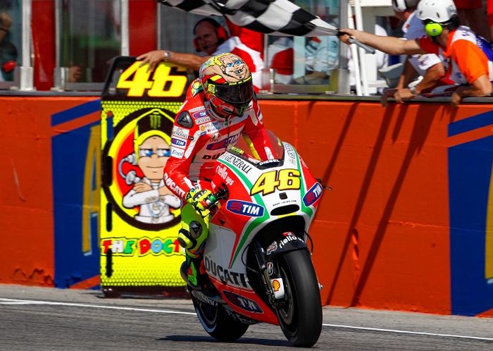 Perjalan Valentino Rossi di Ducati di MotoGP 2011 dan 2012 tidak berjalan dengan mulus