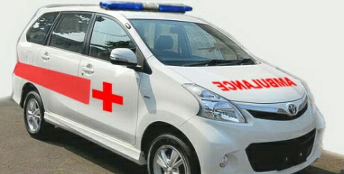Ilustrasi ambulans Toyota Avanza