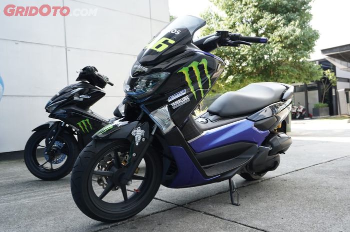 NMAX dan Aerox dengan livery Monster Energy Yamaha MotoGP 